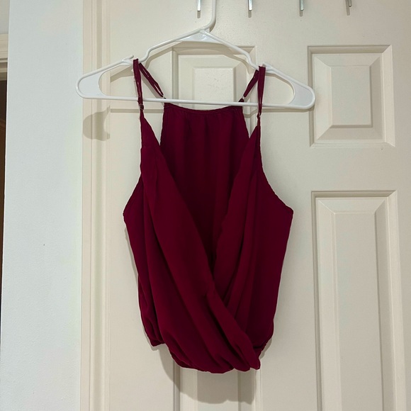 Tops - Burgundy tank top